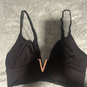 Victoria's Secret Black Bra with Gold Accent